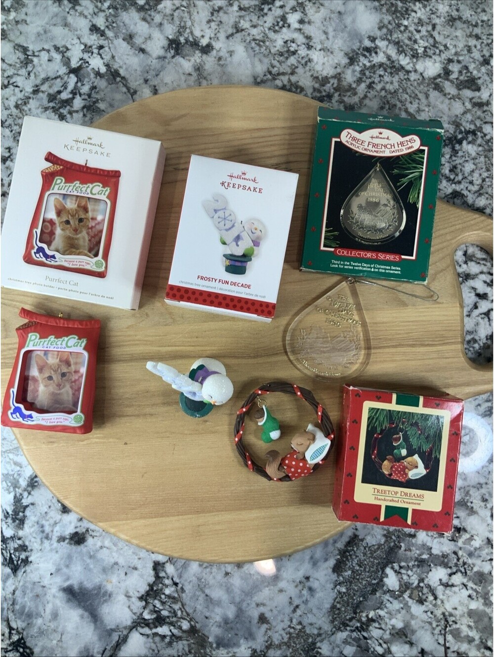 VTG Hallmark Keepsake & Artist Lot Christmas Ornaments